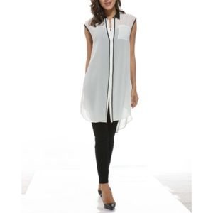 Orange Fashion Village Tops - Chiffon Tunic Orange Fashion Village Tops - Chiffon Tunic
